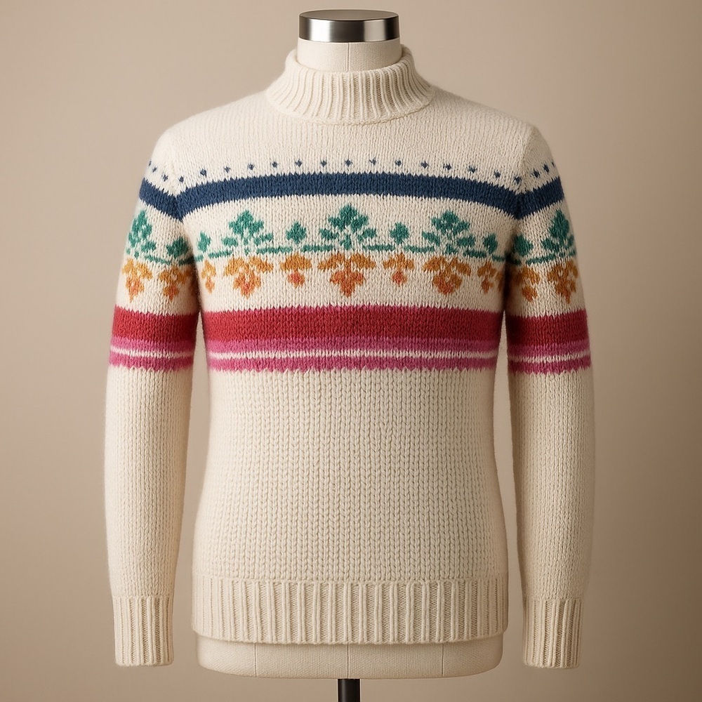 ❄️ American Eagle 🦅 | Jegging Sweater Fair Isle Wool/mohair Small